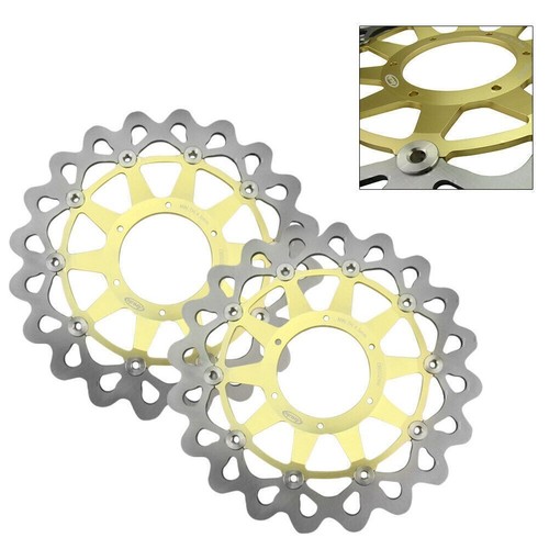 Front brake disc rotors gold - rotors,