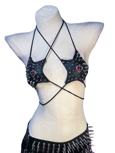 Goth bra tops - goth,