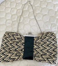 DUNE Beige & Black Raffia