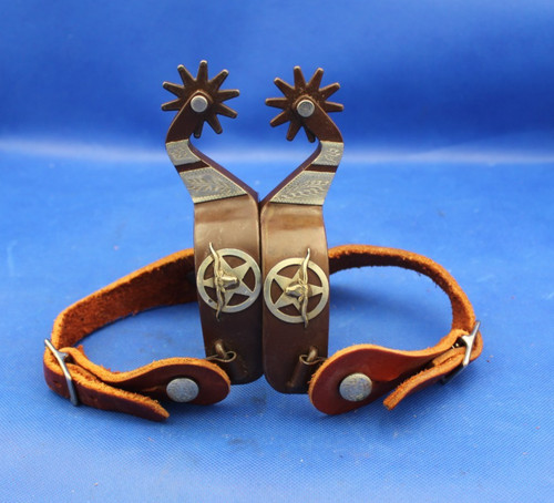 Pair western cowboy spurs - of,