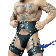 Men's Genuine Leather Corset