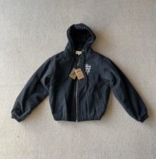 Stussy Canvas Insulated Work Jacket - Washed black - Size M