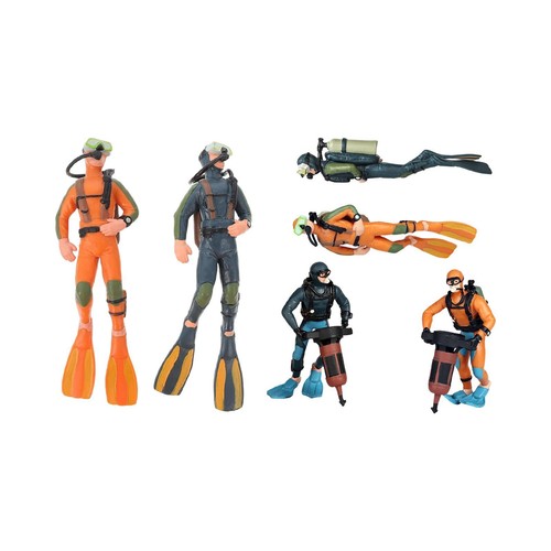 Diver figurines fish - diver,
