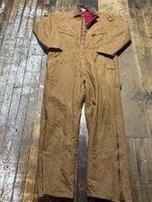 Dickies Brown Quilted Overalls Outerwear Size 44 Long All In One