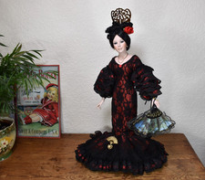 Large Alberon Limited Edition Doll - Carmen - with Wooden Stand - No Box