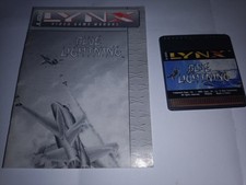 Atari Lynx Blue Lightning Video Game Cartridge And Manual Flat Cart Variant 