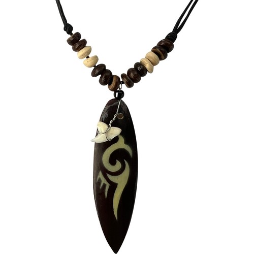 Shark tooth pendant necklace - shark,