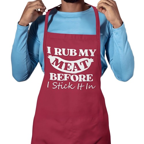Funny rude apron - my, meat