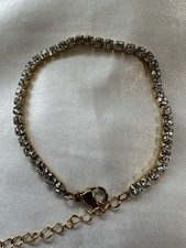 Gold Tone Tennis Bracelet