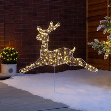 Reindeer Christmas Light Outdoor Path Decoration LED Silhouette Battery Operated