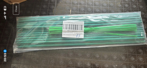 Green plastic welder rods 3 - green,