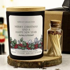 Personalised Christmas Candle