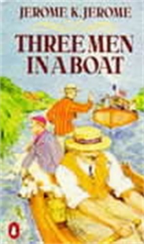 Three men boat - a,