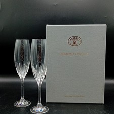 Bohemia Crystal Champagne Cut Crystal Flutes With Display Box Clear FLT25-TR