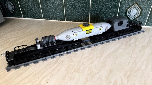 Lego train custom nuclear - train,
