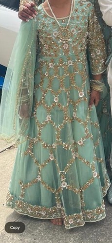Girls mint green embroidered - girls,