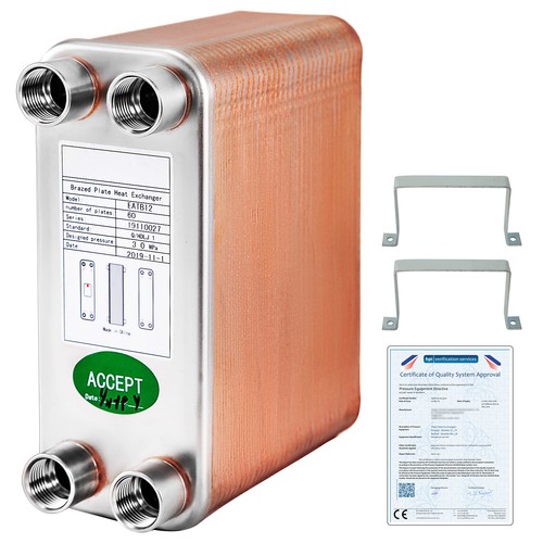 Vevor heat exchanger - exchanger, brazed