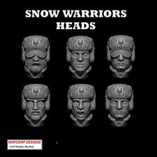 Snow Warrior Heads for 28mm