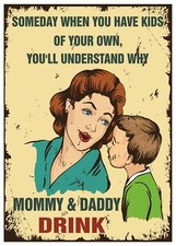 Metal Bar Signs Vintage Style