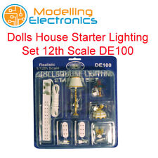 Dolls House Starter Lighting Set 12th Scale DE100 12v Lighting Miniture Set