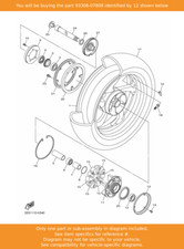 YAMAHA Bearing, 93306-07808 OEM VMX17