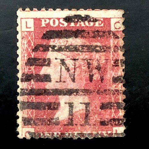 1864 stamp penny red - gb, qv