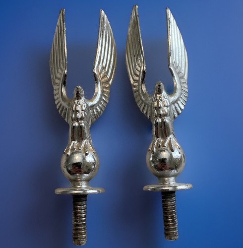 Vtg pair silver metal - vtg,