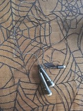 Fidelity Left and Right Microphone Vintage Retro 1980s Untested