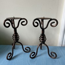 Candle Stick Pair Handcrafted