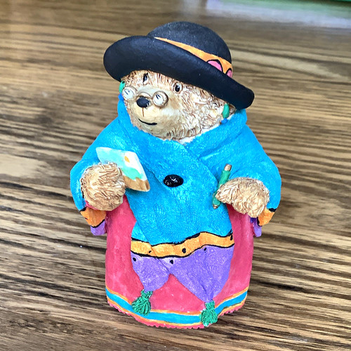 Teddy bear resin figurine - bear,