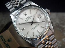 Collector Condition 1979 Steel & White Gold Qk-Set Rolex Datejust 36mm Full Set