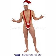Christmas Santa Mankini Rudolph Mens Secret Santa Novelty Male Xmas Sexy Thong