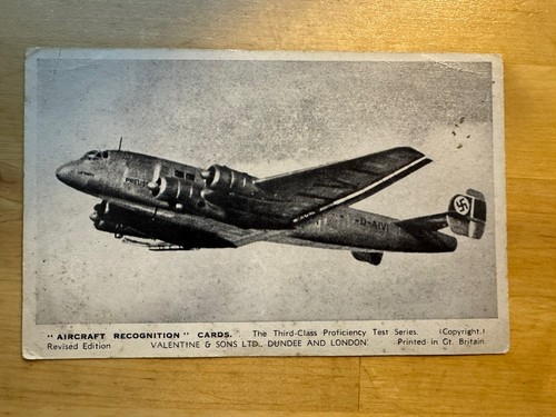 Postcard aircraft - postcard,