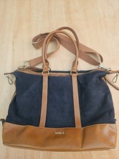 John Lewis Baby Beau Changing Bag Isabelle tan and blue