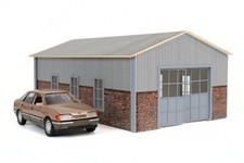 Hangar-Barn Garage Diorama Kit
