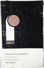 OPERATING MANUAL ONLY Fidelity