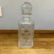 Vintage Brierley Crystal Decanter, signed and heavy. Lovely Item.