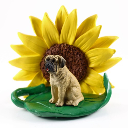 Mastiff sunflower figurine - mastiff,