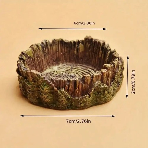 1pcs tree stump shaped reptile - 1pcs,