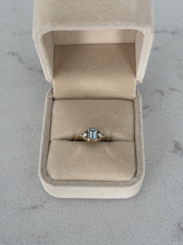 Vintage 9ct gold - gold, cut