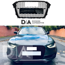 Gloss black honeycomb mesh - black,