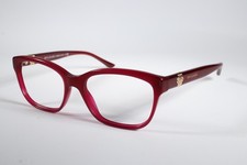 Bvlgari Eyeglasses 4115 Womens Red 5333 Full Rim Plastic Eyewear Glasses Frames