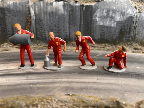 Painted race crew - crew, red