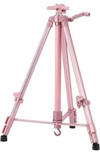 Jocosa portable easel stand adjustable height 20"-61", with carrying bag pink