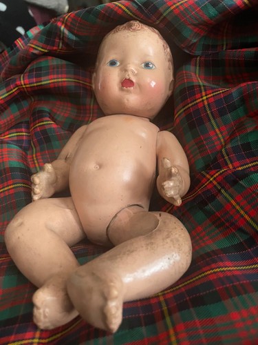 Antique fully composition doll - antique,