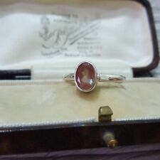 925 Sterling Silver Ring, Natural Andalusite Gemstone, Size R.5 US 8.75 