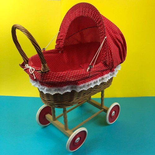 Vintage wooden wicker polka - wicker,