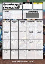 Speedway Fundraising Scratch Cards - 20 Square - A6 - 10 Pack - TB0053