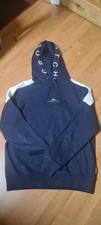Navy Crosshatch Hoodie. Mens