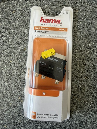 Hama scart adapter rca - scart, 3